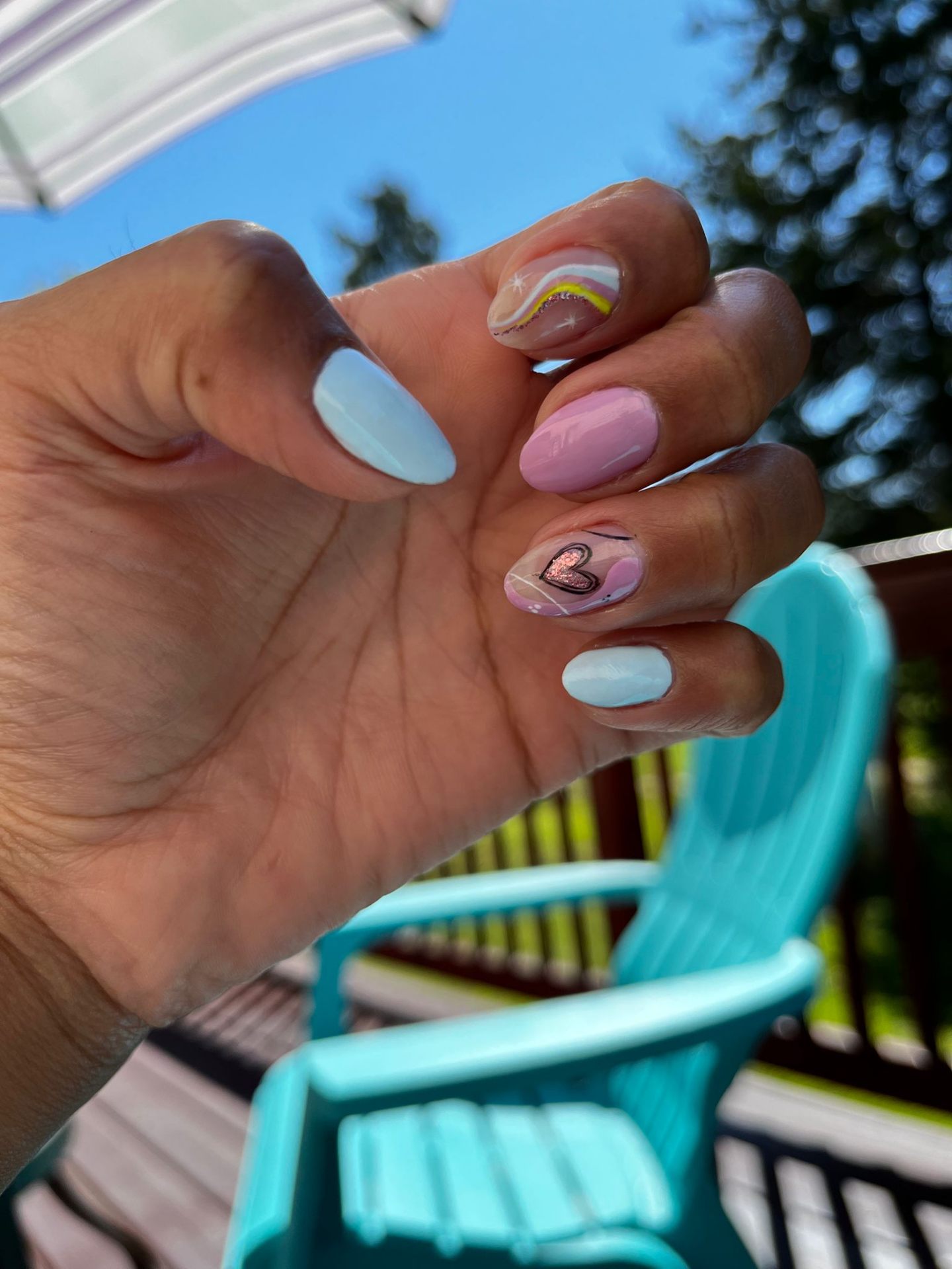 Diseño pastel con corazón